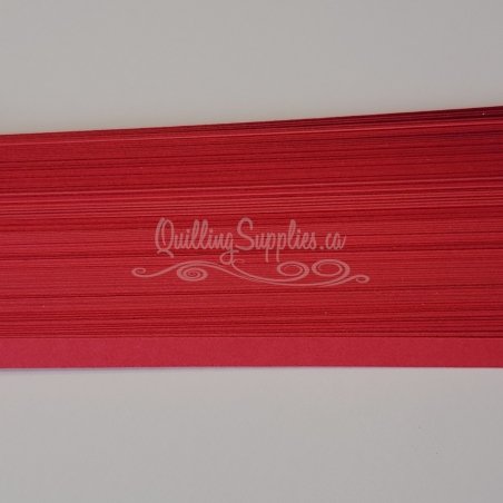 Delightfully Edgy red quillography strips 176gsm cardstock