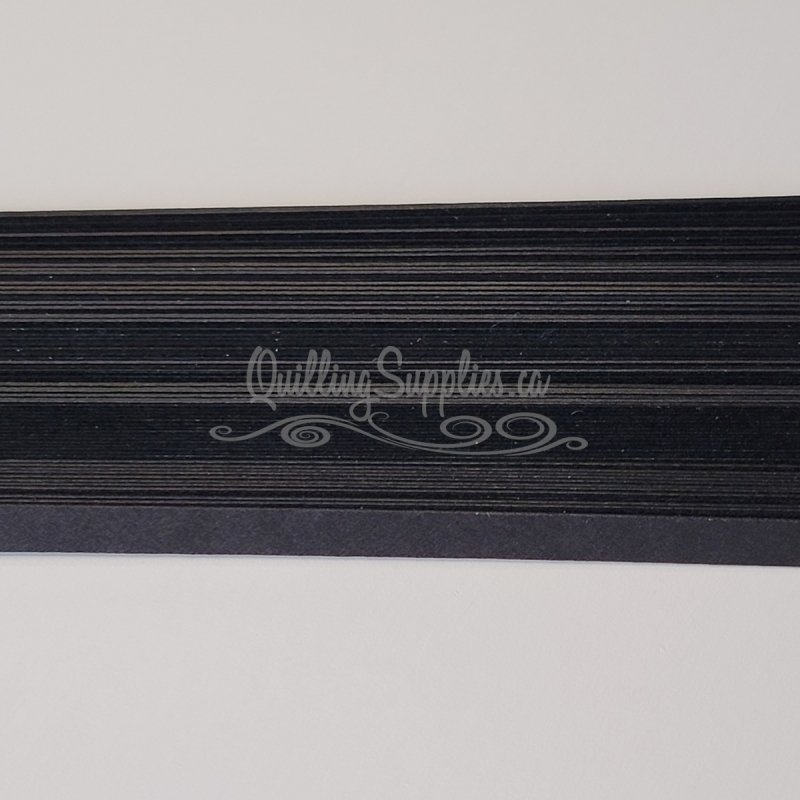 Delightfully Edgy black quillography strips 176gsm cardstock