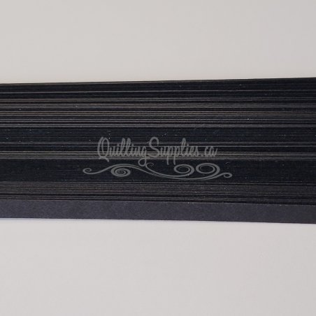 Delightfully Edgy black quillography strips 176gsm cardstock