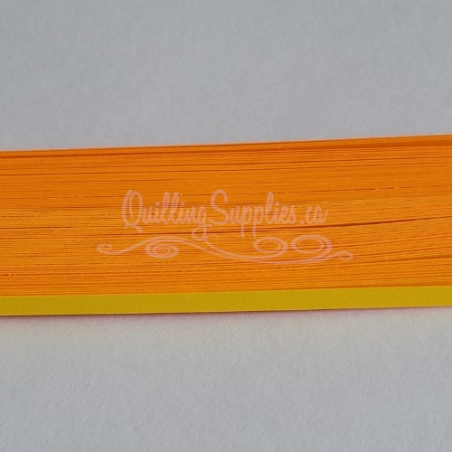 Delightfully Edgy double color orange quillography strips 176gsm cardstock