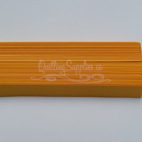 Delightfully Edgy cadmium orange quillography strips 176gsm cardstock.