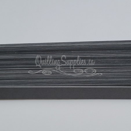 Delightfully Edgy black coral quillography strips 176gsm cardstock.