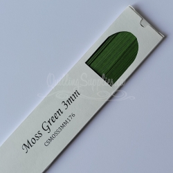 Delightfully Edgy moss green quillography strips 176gsm cardstock