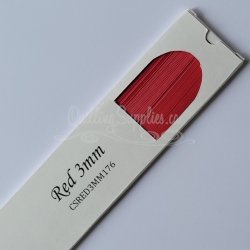 Delightfully Edgy red quillography strips 176gsm cardstock