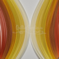 Delightfully Edgy Assorted Yellows 1.5mm quilling paper strips.