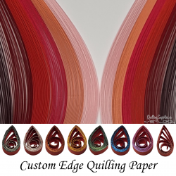 Delightfully Edgy Lovers Lane 1.5mm quilling paper strips.