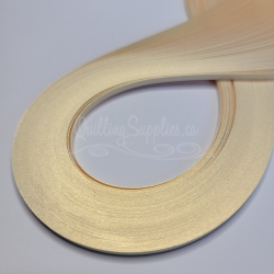 delightfully edgy buttercream quilling paper with metallic soft gold edge