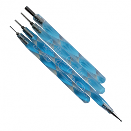 4 pc quilling need tools set blue