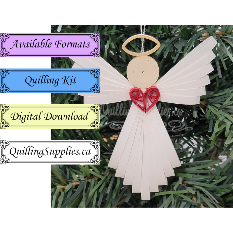 Quilled Angel Ornament Pattern