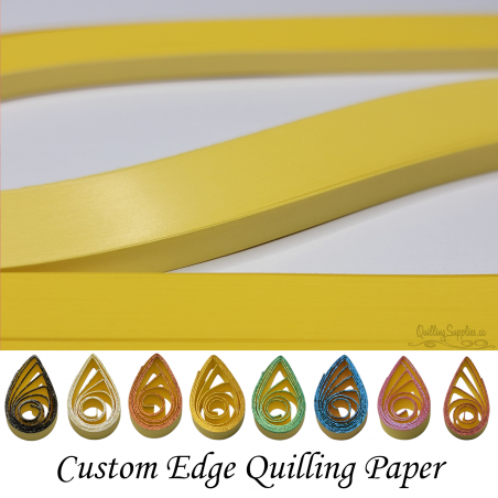 delightfully edgy 15mm yellow quilling paper