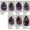 delightfully edgy purple quilling paper metallic teardrops 4