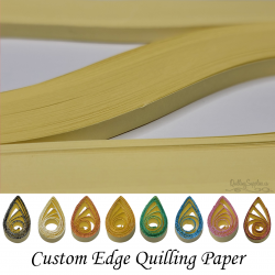 delightfully edgy 15mm pale yellow quilling paper