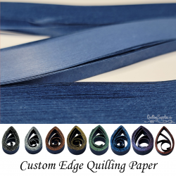 delightfully edgy 15mm navy blue quilling paper