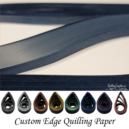 delightfully edgy 15mm midnight blue quilling paper