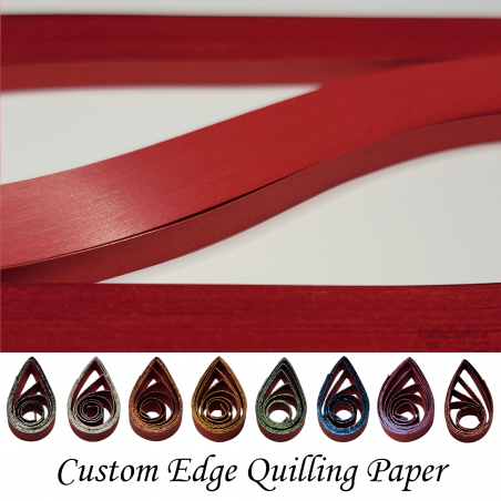 delightfully edgy 15mm dark red quilling paper