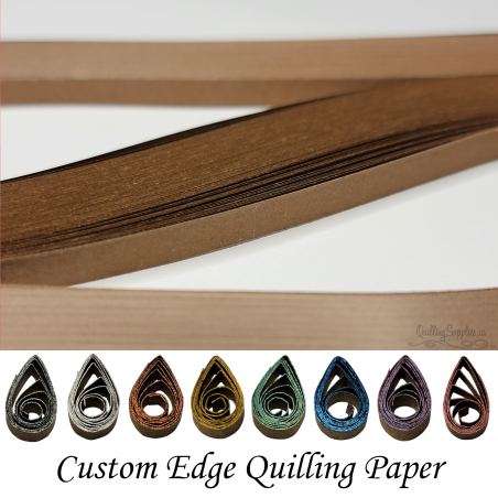 delightfully edgy 15mm brown quilling paper