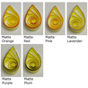 delightfully edgy bright yellow quilling paper matte teardrops 2