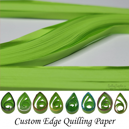 delightfully edgy 15mm bright green quilling paper