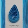 delightfully edgy bright blue quilling paper
