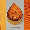delightfully edgy bright orange quilling paper with deep red shimmer edge