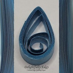 delightfully edgy blue quilling paper