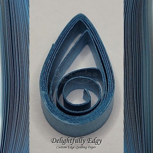 delightfully edgy blue quilling paper