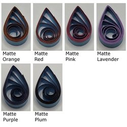 delightfully edgy blue quilling paper matte teardrops 2