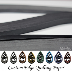 delightfully edgy 15mm black quilling paper