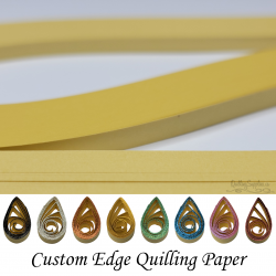 delightfully edgy 15mm beige quilling paper