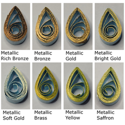 delightfully edgy baby blue quilling paper metallic teardrops 2