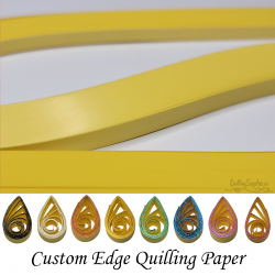 delightfully edgy 20mm yellow quilling paper