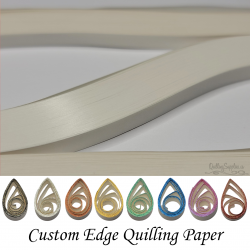delightfully edgy 20mm white quilling paper