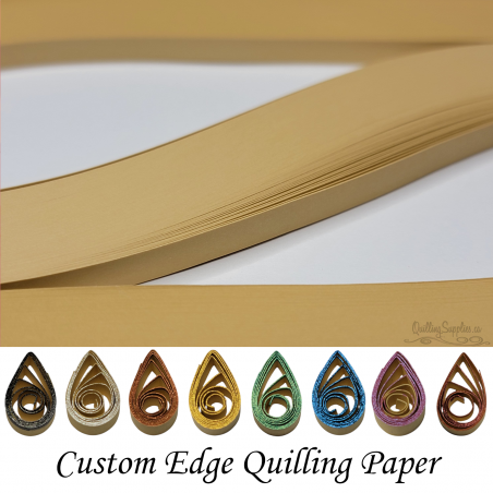 delightfully edgy 20mm warm beige quilling paper