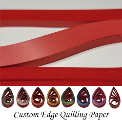 delightfully edgy 20mm red quilling paper