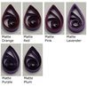 delightfully edgy purple quilling paper matte teardrops 2