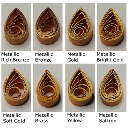 delightfully edgy pumpkin quilling paper metallic teardrops 1