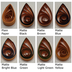 delightfully edgy pumpkin quilling paper matte teardrops 1
