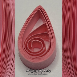 delightfully edgy pink quilling paper
