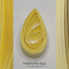 delightfully edgy pale yellow quilling paper