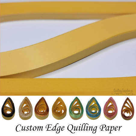 delightfully edgy 20mm mustard yellow quilling paper