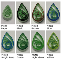 delightfully edgy mint green quilling paper matte teardrops 1