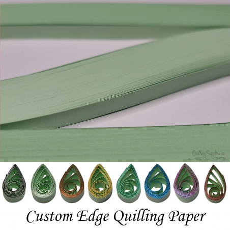 delightfully edgy 20mm mint green quilling paper
