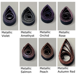 delightfully edgy midnight blue quilling paper metallic teardrops 4