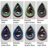 delightfully edgy mahogany quilling paper metallic teardrops 3