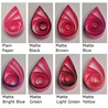 delightfully edgy bright pink quilling paper matte teardrops 1