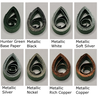 delightfully edgy hunter green quilling paper metallic teardrops 2