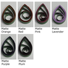 delightfully edgy hunter green quilling paper matte teardrops 2
