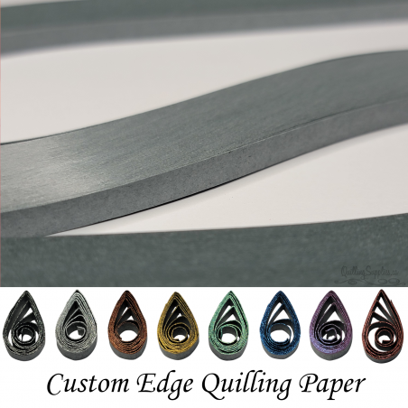 delightfully edgy 20mm grey quilling paper