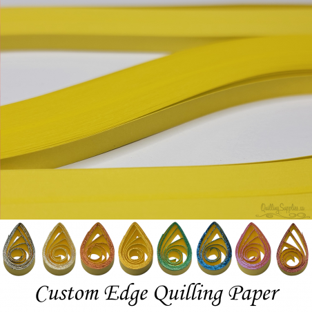 delightfully edgy 20mm dark yellow quilling paper