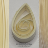 delightfully edgy cream quilling paper